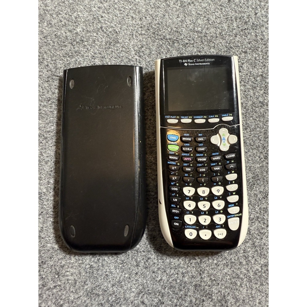 Texas Instruments TI-84 Plus C Silver Edition‎ Graphing Calculator No Power Cord